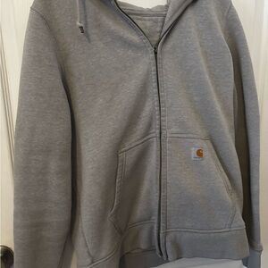 Carhartt Heather Gray Full-Zip Sweatshirt